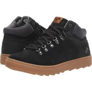 Forsake Lucie Mid Sneakers Shoes Nubuck Suede Lace Up Waterproof Black 7.5